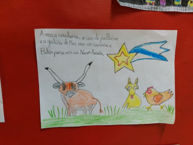 [No colexio Menéndez Pelayo de Lugo aparecen as razas autóctonas nas postais de Nadal. - uploads/9/news/postais-raza-autoctona-galega-menendez-pelayo.jpg]